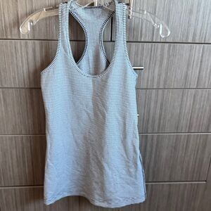 Lululemon black/white checkered tank